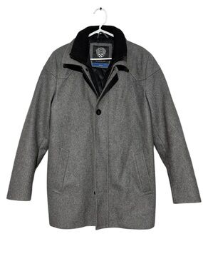 Vince Camuto Gray Wool Coat Men Sz M Classic Winter Dress Office Business Casual